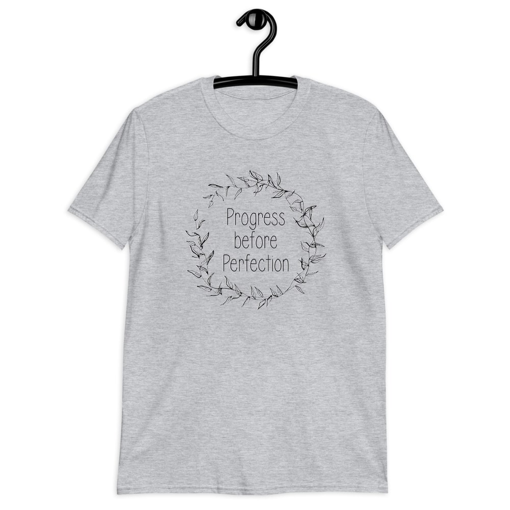 Progress before Perfection Affirmation T-Shirt - Image 4
